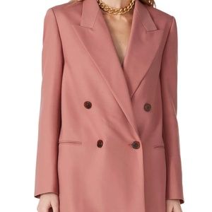 Rebecca Taylor Double-Breasted Gabardine Jacket